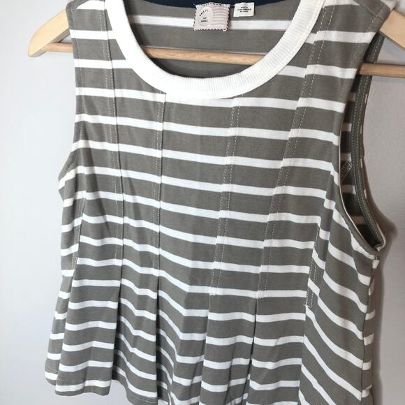 Anthropologie 9H15 STCL Women's Size X Small Striped Blouse Top Shirt Preloved - Picture 1 of 9
